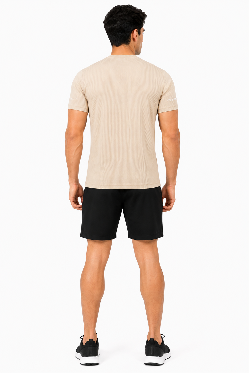 FIT FASH Men's Quick-Dry Sports T-Shirt (OFF-WHITE)