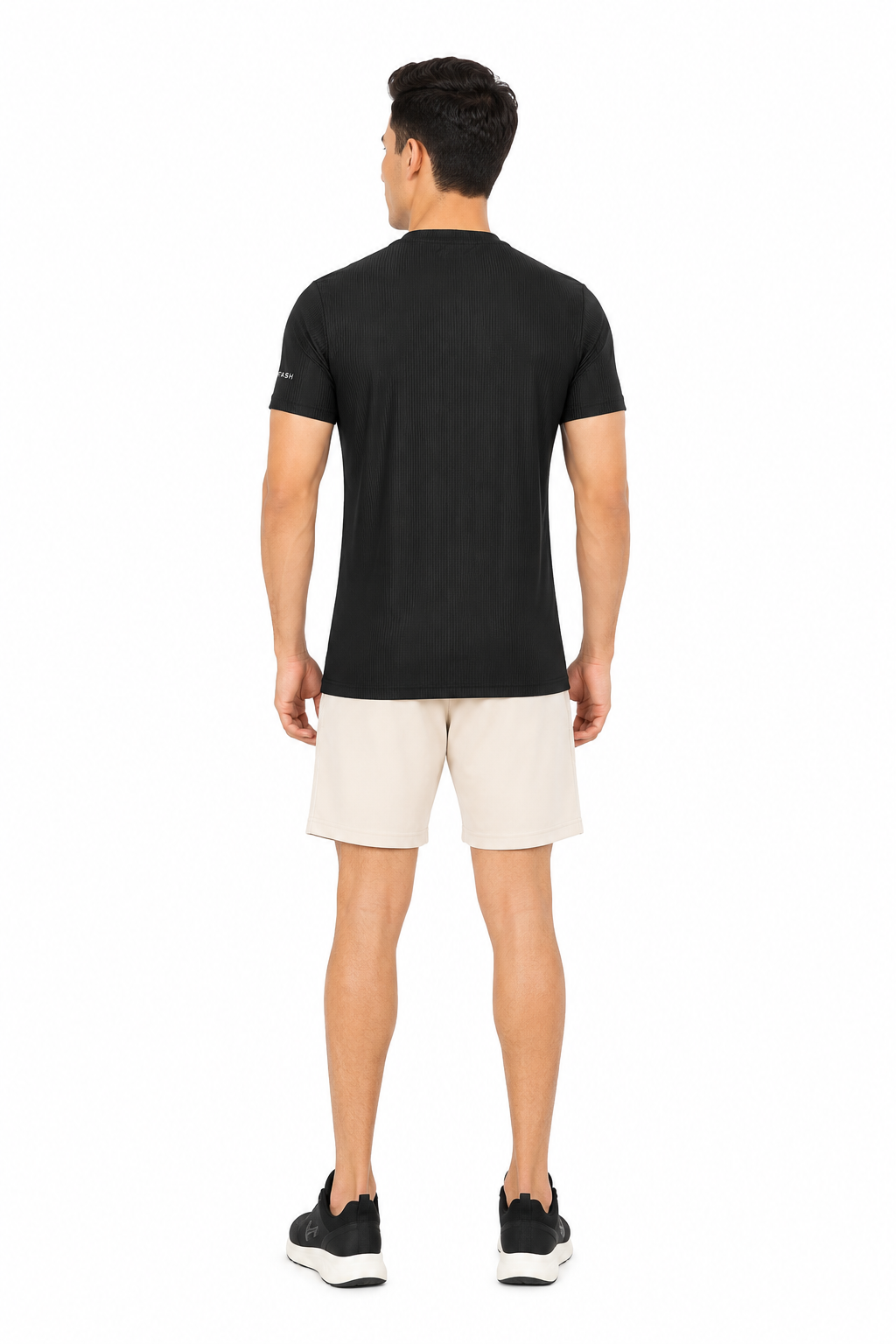 FIT FASH Men's Quick-Dry Sports T-Shirt (BLACK)