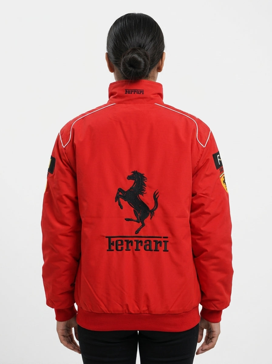 Women’s Padded Racing Jacket – Full Zip Motorsport Windbreaker