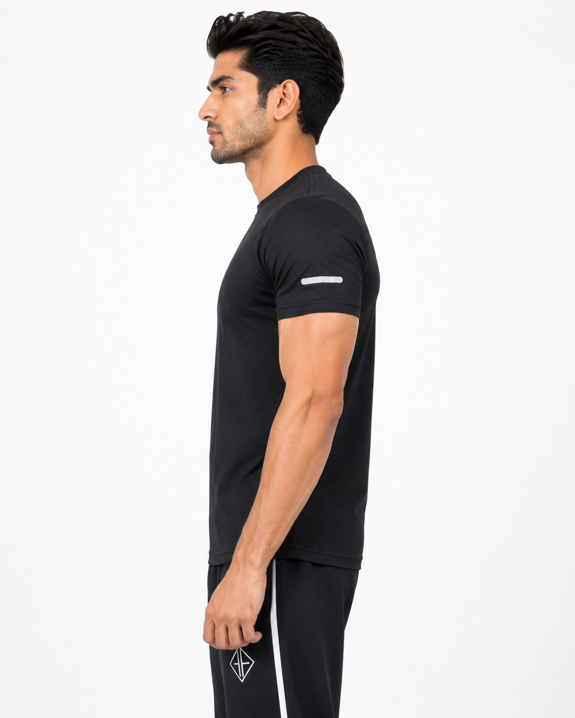 FIT FASH Men's Quick-Dry Sports T-Shirt (BLACK)