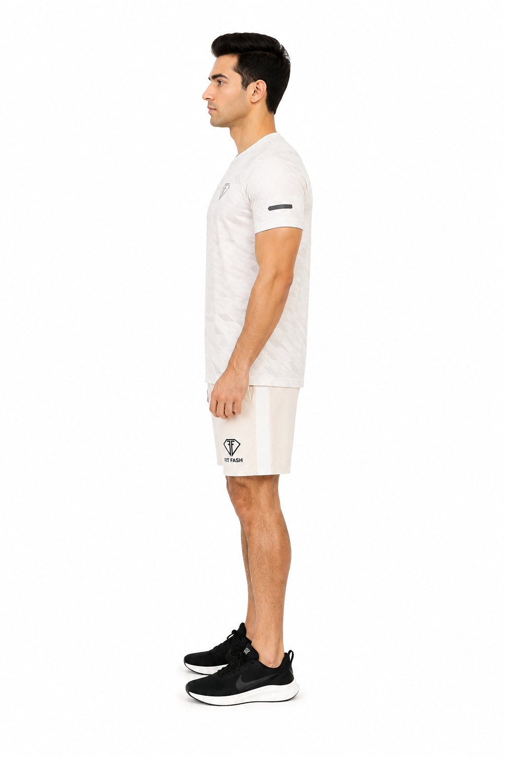 FIT FASH Men's Quick-Dry Sports T-Shirt (WHITE)