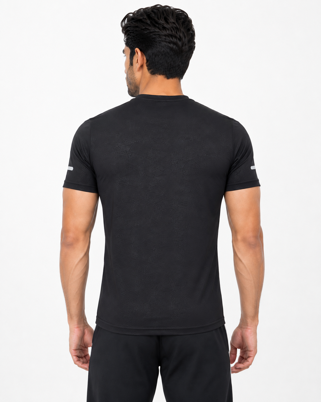 FIT FASH Men's Quick-Dry Sports T-Shirt (BLACK)