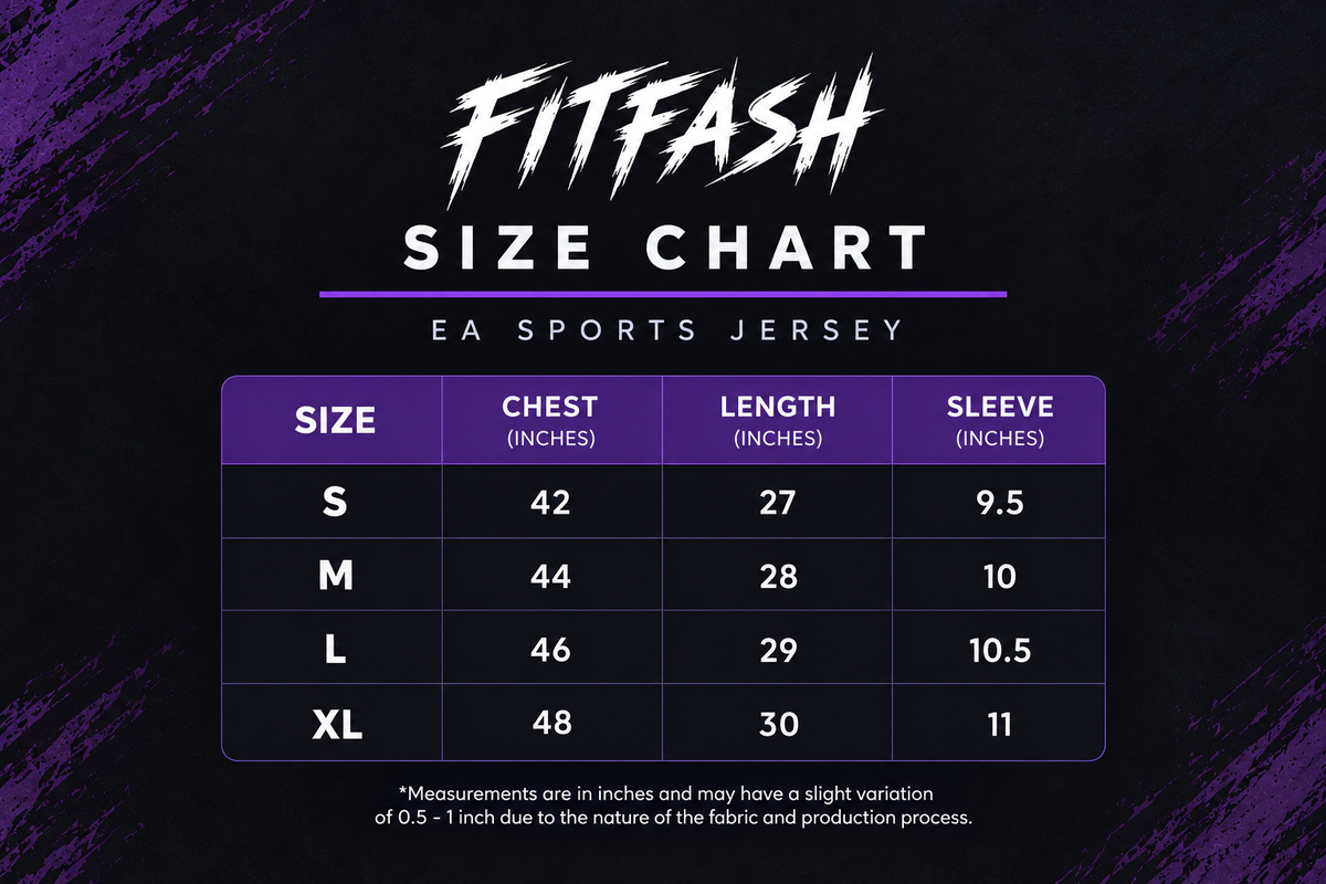 FITFASH Panther EA Sports Jersey – Black & Purple