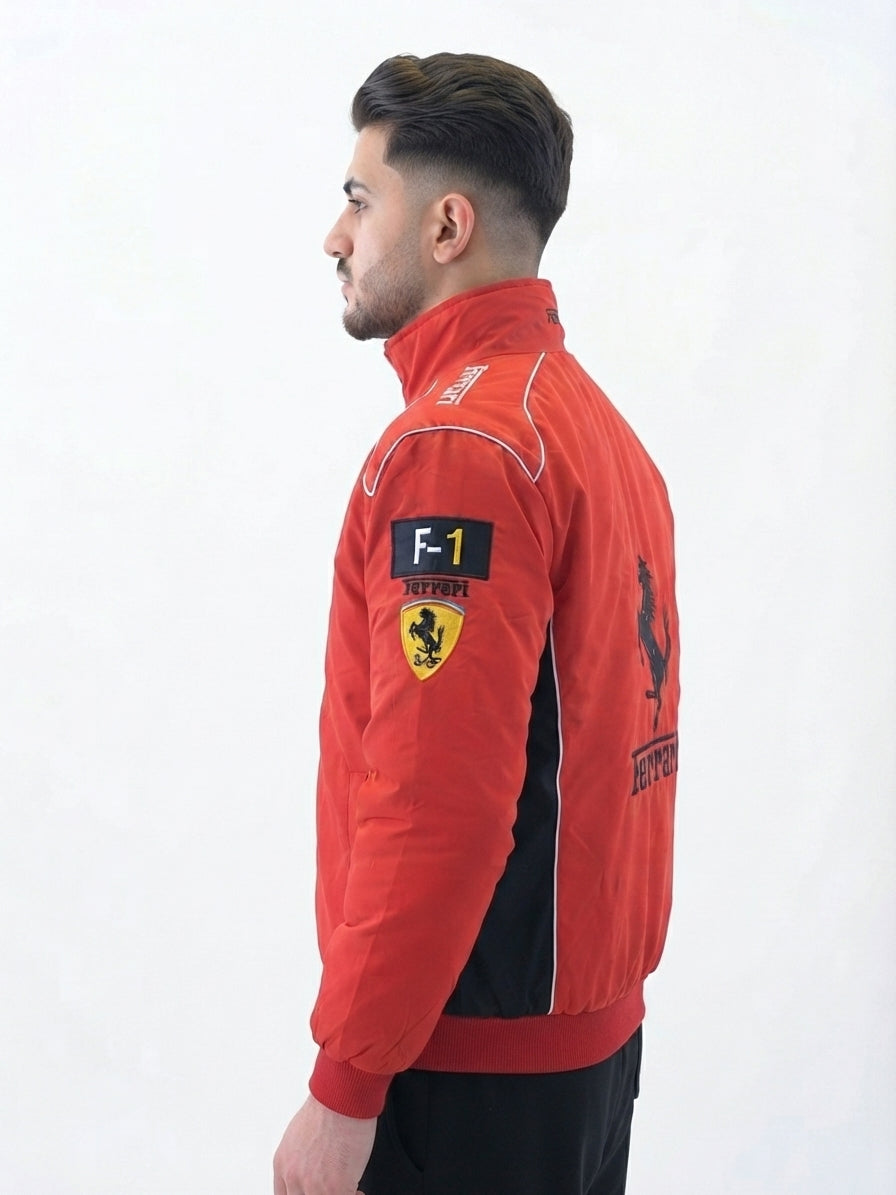 Men’s Padded Racing Jacket – Full Zip Motorsport Windbreaker