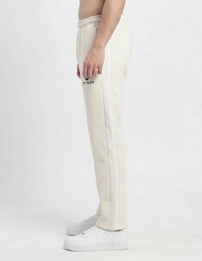 Men's Premium Cream Straight-Leg Fleece Trouser
