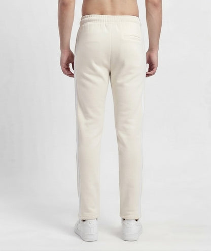 Men's Premium Cream Straight-Leg Fleece Trouser