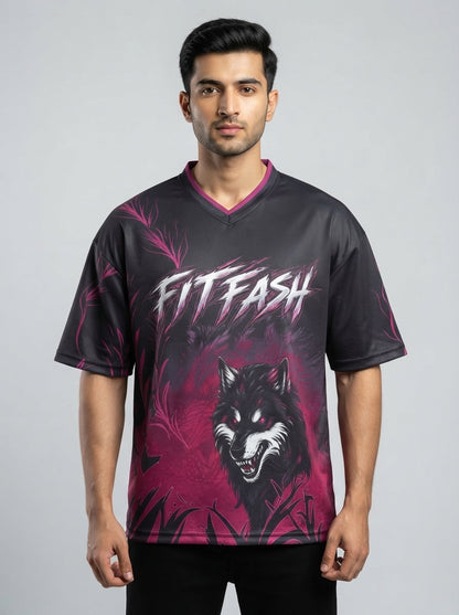 FITFASH Wolf EA Sports Jersey – Black & Purple