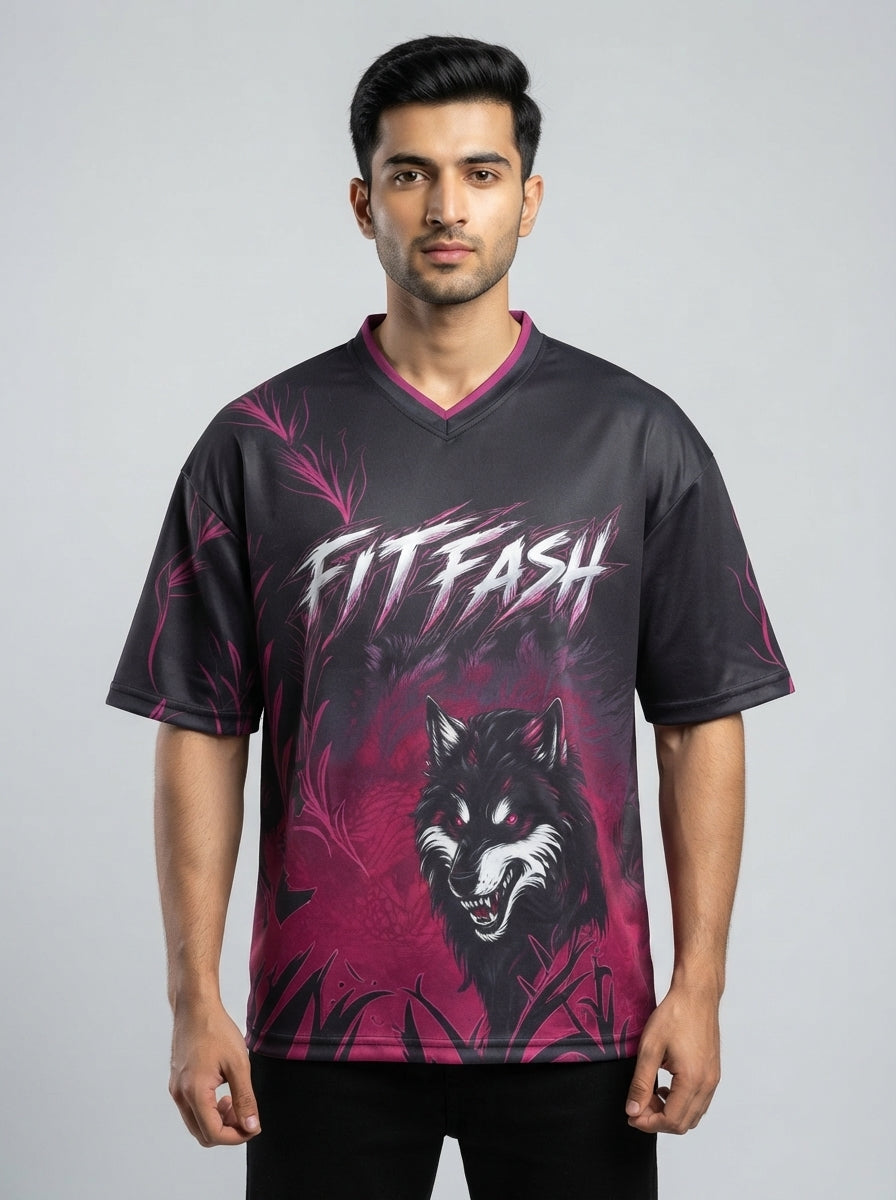FITFASH Wolf EA Sports Jersey – Black & Purple