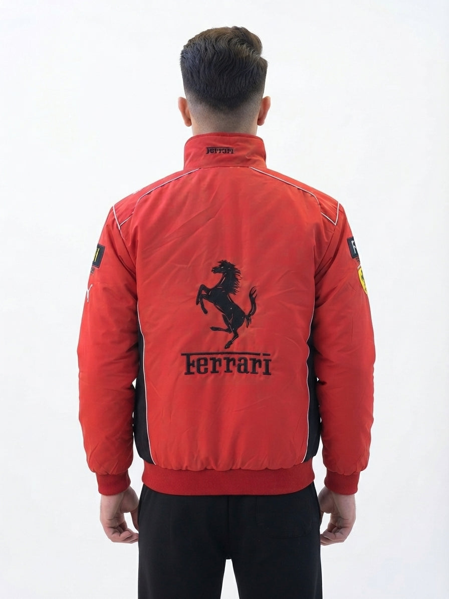 Men’s Padded Racing Jacket – Full Zip Motorsport Windbreaker
