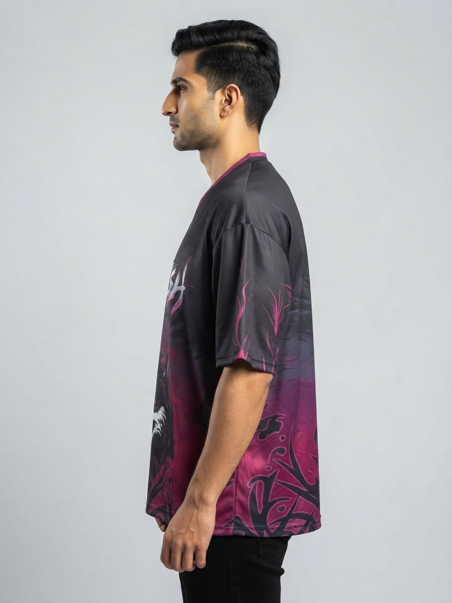 FITFASH Wolf EA Sports Jersey – Black & Purple