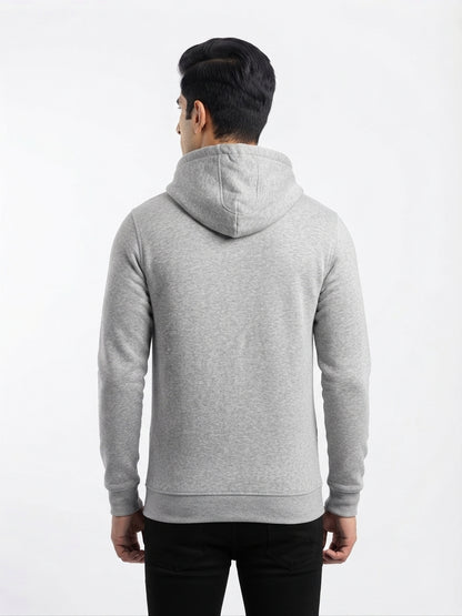 Men's Premium Grey Marl Basic Hoodie